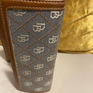 Brown and Gray Dooney Monogram Wallet